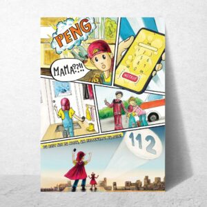 notruf poster druckdatei